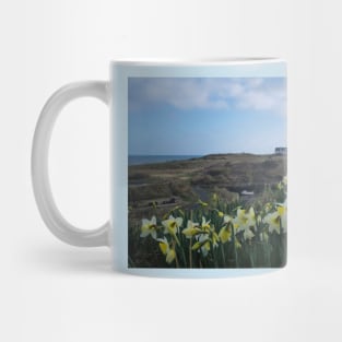 Seaton Sluice Harbour Daffodils Mug